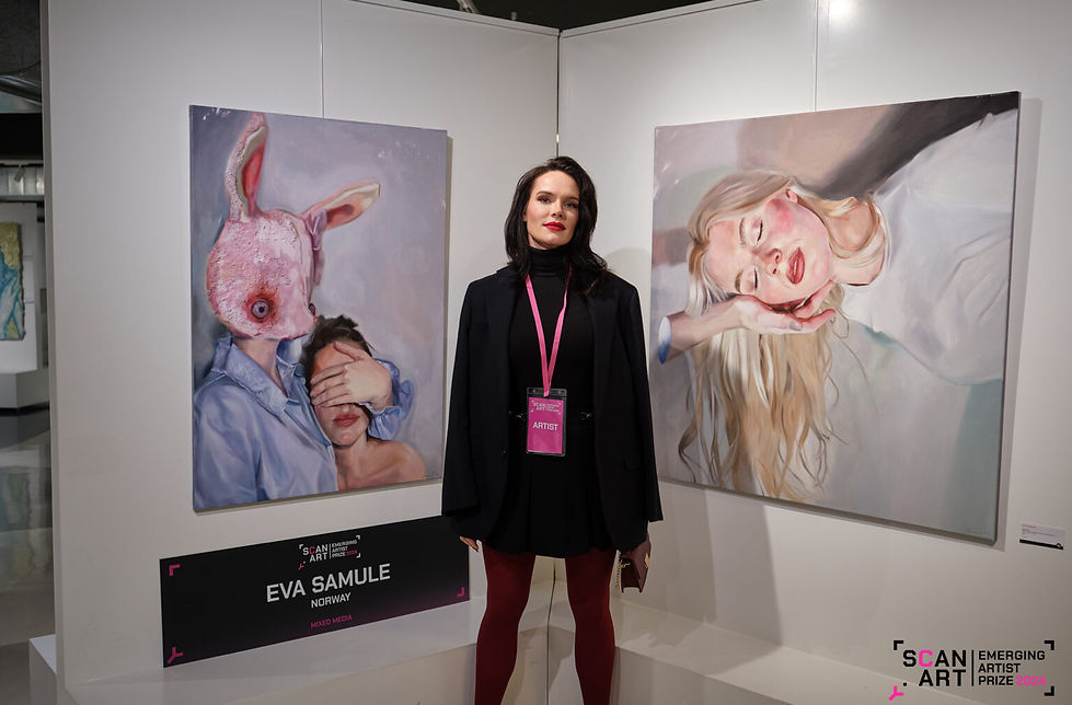 Eva Samule at the scan.art Finalist Exhibition, Bakerhouse Gallery, Graz 2024